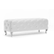 Baxton Studio Stella Crystal Tufted White Leather Modern Bench 89-4373 - alternate 1